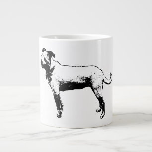 Caneca De Café Grande Complemento de Alerta Terrier Mix Coffee Mug