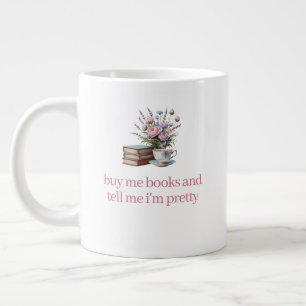 Caneca De Café Grande Comprar-me livros e diz-me que sou bonito