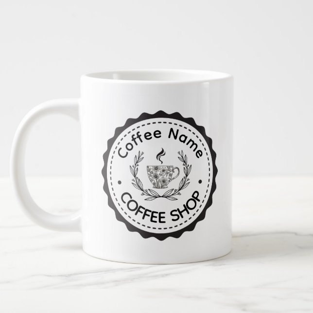 Caneca De Café Grande Compro de Café Moderno Bar de chá Café Personaliza (Esquerda)