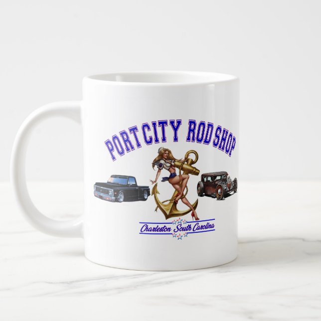 Caneca De Café Grande Compro Port City Rod (Esquerda)