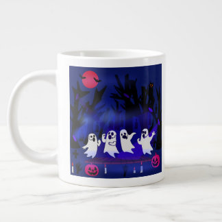 Caneca De Café Grande Concurso de Canto Fantasma em Floresta Assombrada
