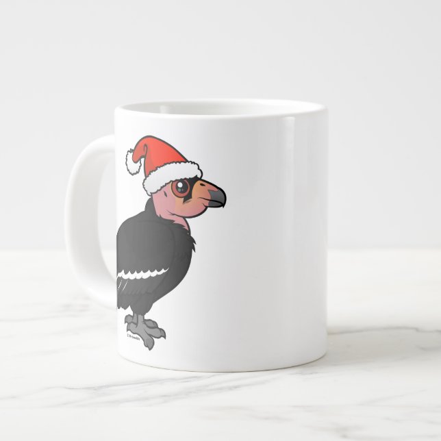 Caneca De Café Grande Condor Natal na Califórnia (Frente Esquerda)