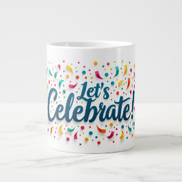 Caneca De Café Grande Confetti Explosion