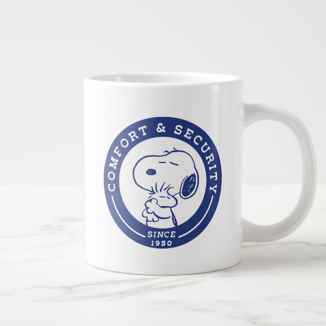 Caneca De Café Grande Conforto e segurança | Snoopy & Woodstock Hug (Direita)