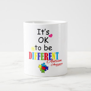 Caneca De Café Grande Consciência do Autismo - Jumbo Mug