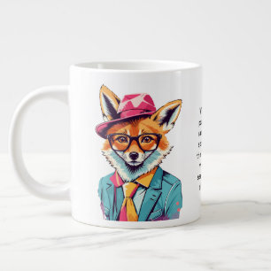 Caneca De Café Grande Conselho Engraçado De Uma Raposa