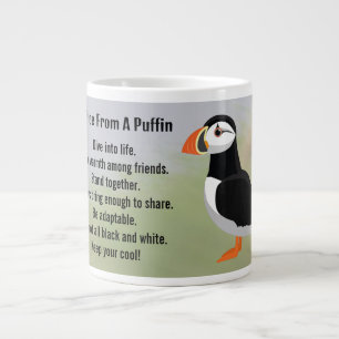 Caneca De Café Grande Conselhos de um Design Puffin