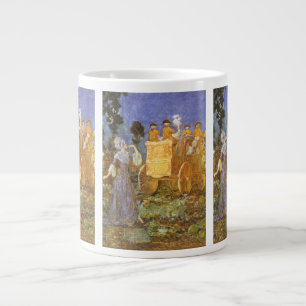 Caneca De Café Grande Contos de Fadas Clássicos Cinderela e Fada Madrinh