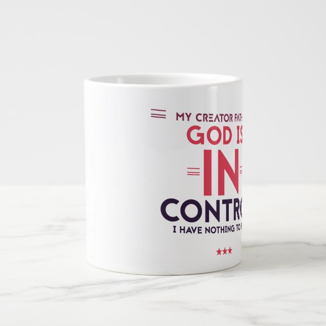 Caneca De Café Grande Control Jumbo Mug (Frente)