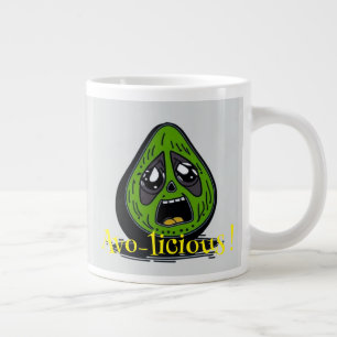 Caneca De Café Grande Convite à apresentação engraçado do Avocado