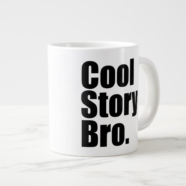 Caneca De Café Grande Cool Story, irmão.Caneca (Frente Esquerda)