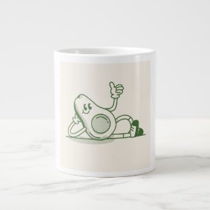 Caneca De Café Grande Copo de café amostra abacate