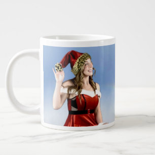 Caneca De Café Grande Copo de Café "Assistente do Papai Noel" Quente
