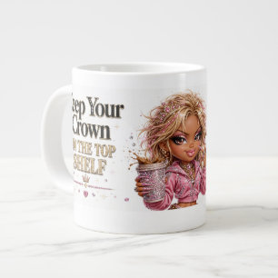Caneca De Café Grande Copo de Café Coroa da Rainha do 16º Aniversário Ro