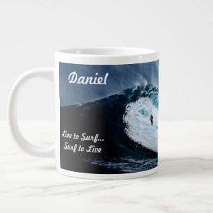 Caneca De Café Grande Copo de Café Personalizado de Surfista Tema Surf
