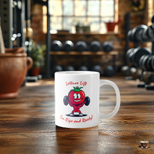 Caneca De Café Grande Copo de Treino Personalizado Tomate Excêntrico Lev