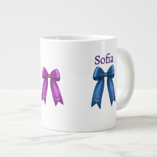 Caneca De Café Grande Coquette Nautical Bow!