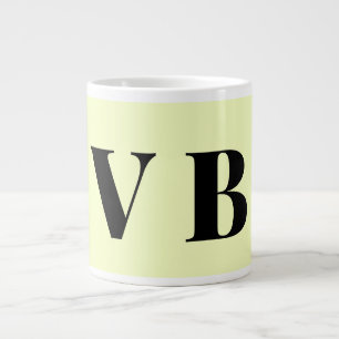 Caneca De Café Grande cor personalizada pastel simples mínima sólida per