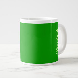 Caneca De Café Grande Cor Sólida Verde