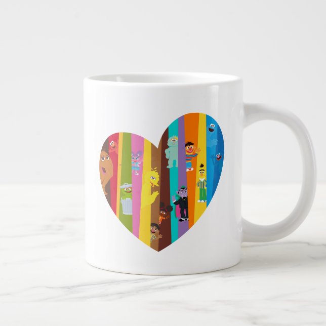 Caneca De Café Grande Coração Conjuntos (Direita)