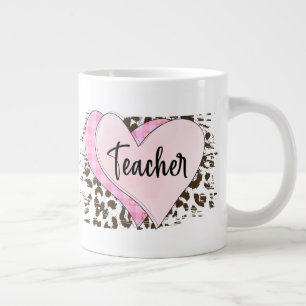 Caneca De Café Grande Coração de Professor