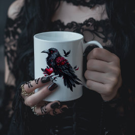 Caneca De Café Grande Coração Namorados Escuro com Coração