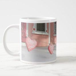 Caneca De Café Grande Corações de Pão-Gingerido em Neve - Vinha de Marth