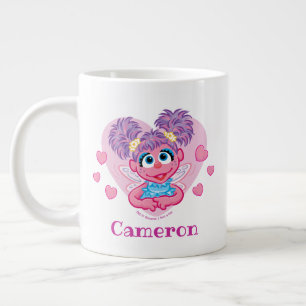 Caneca De Café Grande Corações de São Valentão da Abby Cadabby Gráficos