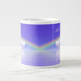 Caneca De Café Grande Corações Pérola do 30