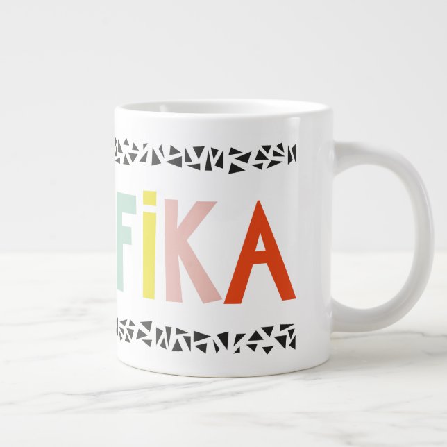 Caneca De Café Grande Corantes Fika Specialty (Direita)