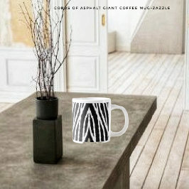 Caneca De Café Grande Cordões de Asfalto