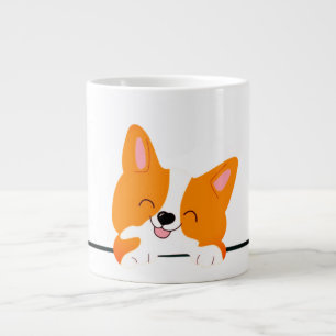 Caneca De Café Grande Corgi, Cachorro, Animal de Estimação