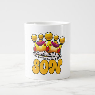 Caneca De Café Grande Coroa de Reis Filho