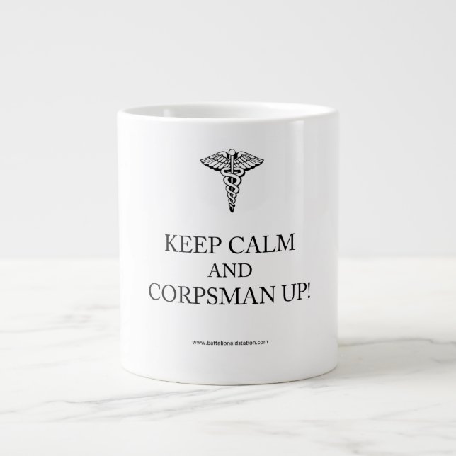 Caneca De Café Grande Corpsman Coffee Mug (Frente)