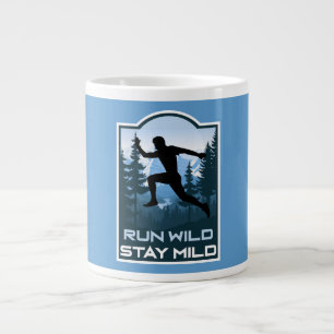 Caneca De Café Grande Corrida de Trilha na Natureza ao Ar Livre