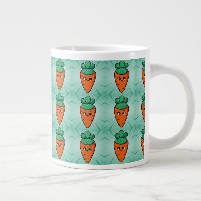 Caneca De Café Grande Cortina Verde Jumbo Mug (Direita)