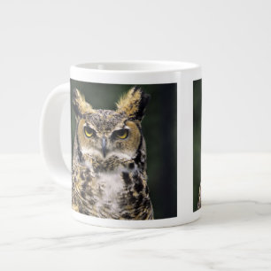 Caneca De Café Grande Coruja-americana (Bubo virginianus), corpo inteiro