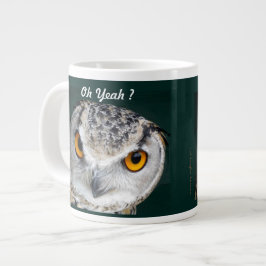 Caneca De Café Grande Coruja-Olho Grande