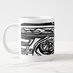 Caneca De Café Grande corveta B&W & del falcon