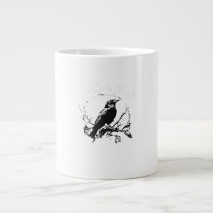 Caneca De Café Grande Corvo, F-Caw-F Pássaro Engraçado Moda Divertida