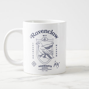 Caneca De Café Grande CORVOCLAW™ Sabedoria de Aprendizado do Crest da Sa