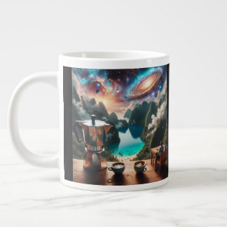 Caneca De Café Grande Cosmic Coffee Morning