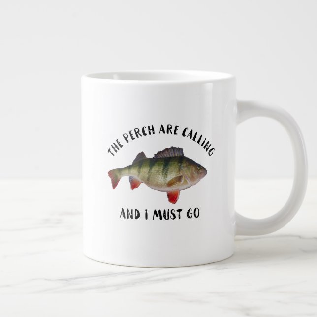 Caneca De Café Grande Cotação de Pesca Jumbo Perch Manguinheiro Masculin (Direita)