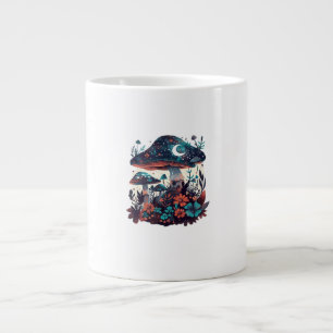 Caneca De Café Grande Cottagecore e Feira de Cogumelos Goblincore Estéti