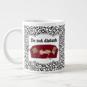 Caneca De Café Grande Couch Greyhound (Desconhecido) Cão Preguiçoso Dorm