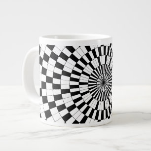Caneca De Café Grande Counter Spirals
