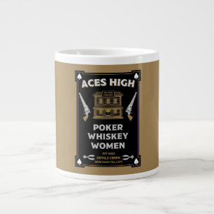 Caneca De Café Grande Cowboy American Frontier Saloon