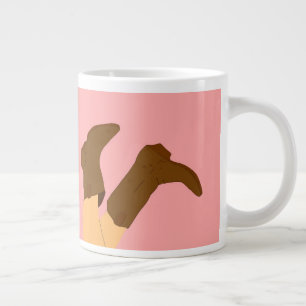 Caneca De Café Grande Cowboy Boots