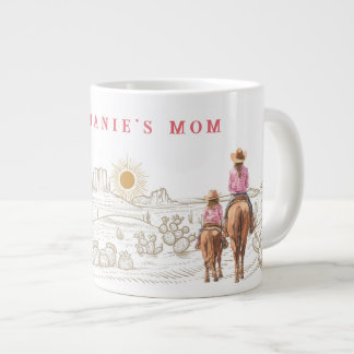 Caneca De Café Grande CowGirls Mom and daughter Gift 20oz
