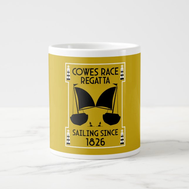 Caneca De Café Grande Cowle of Wight Yacht Regatta (Frente)